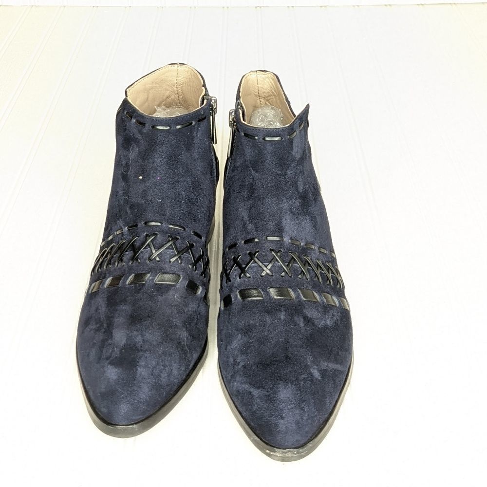 Donald J. Pliner Navy Ankle Boots